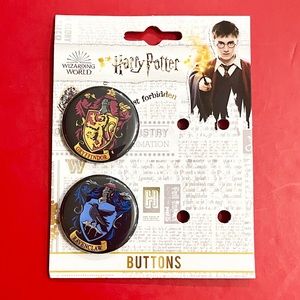 Harry Potter Hogwarts House Buttons